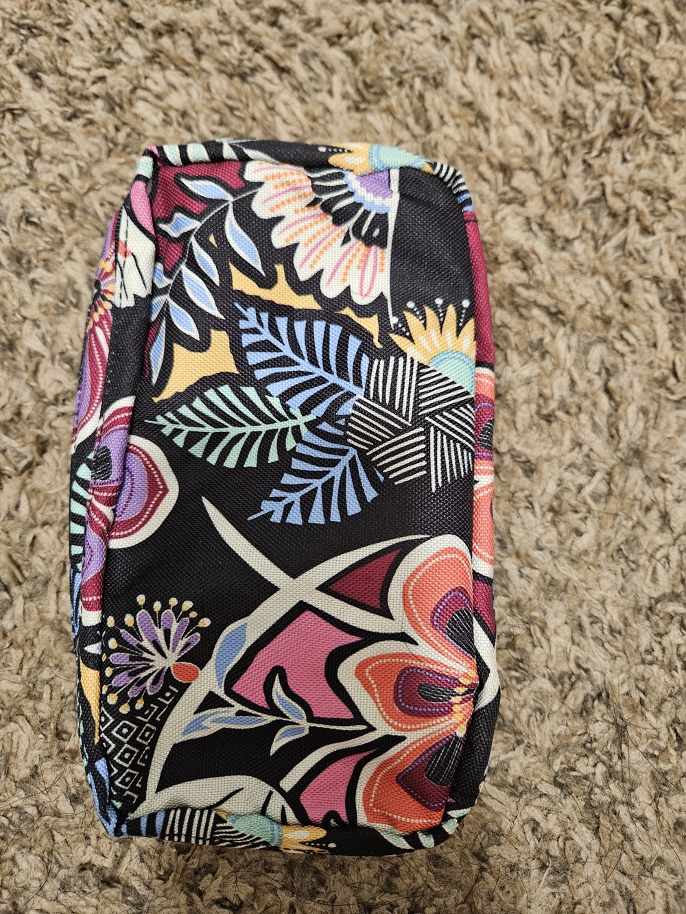 Vera Bradley Black Floral Lighten Up Deluxe Organizer